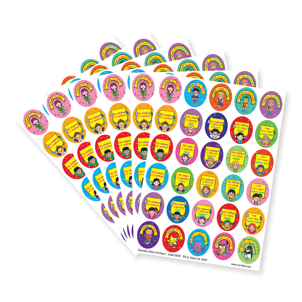EYFS Squeaky Clean Stickers (Pack of 180)