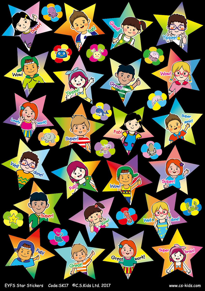 EYFS Star Stickers (Pack of 180)