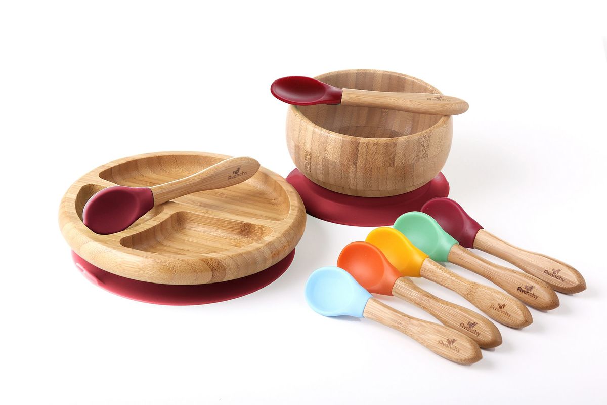 wooden baby spoons