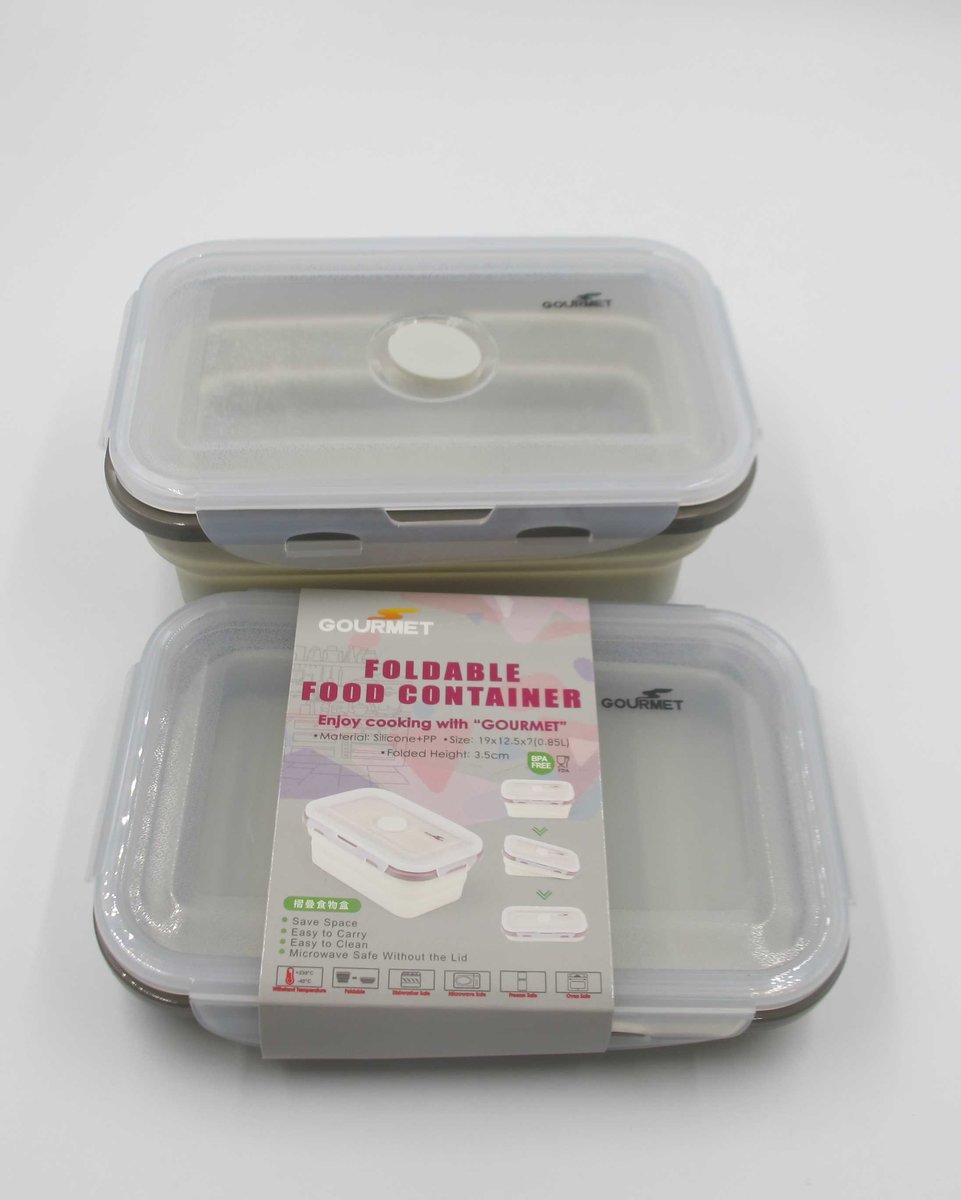 SILICONE FOLDABLE FOOD CONTAINER 0.85L