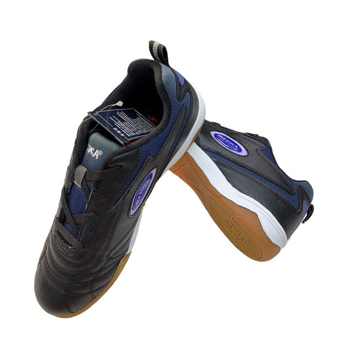 Synthetic Leather Casucal Football Shoes Black (size 35)