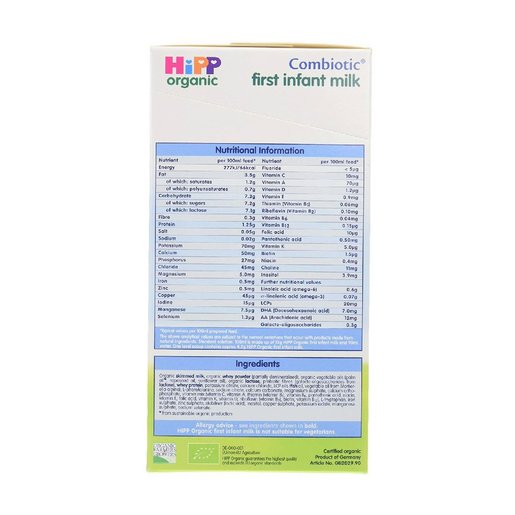 hipp organic first milk