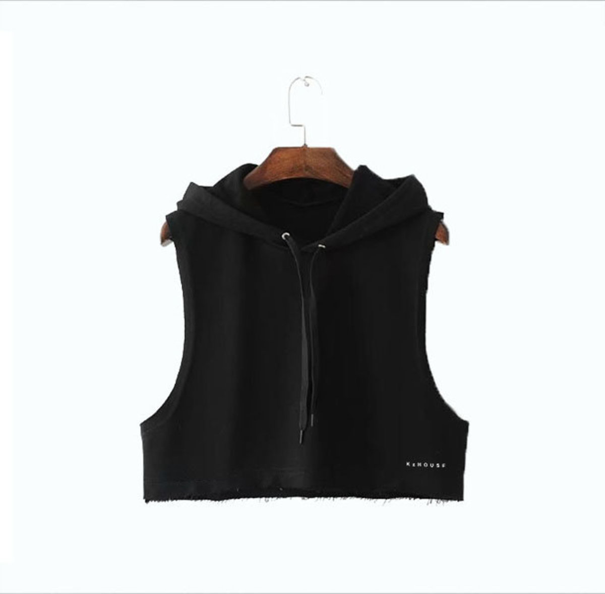 active hooded crop top