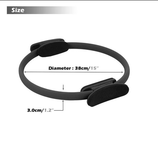 Dual Grip Pilates Ring Magic Circle Body Sport Fitness Weight Exercise Yoga  Tool