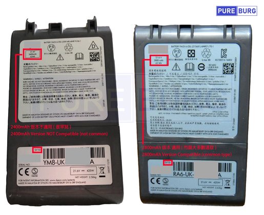 967834-02 Genuine Replacement Dyson V8 Vacuum Battery PACK E Extended  Vacuum Cleaning