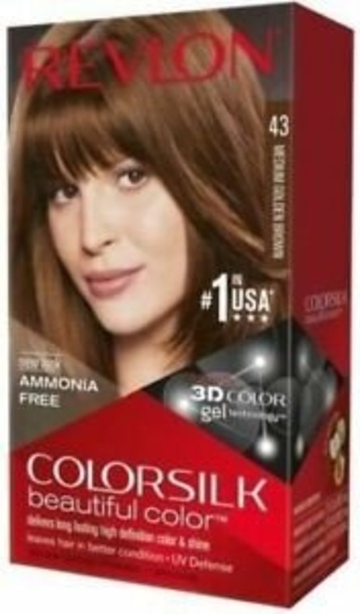 Revlon Colorsilk Medium Golden Brown 43 1 Box Parallel Import