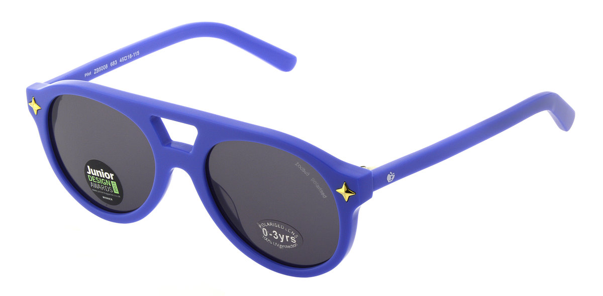 UK London Kids Polarised Sunglass ZB5008-Pilot- Blue (0-3years )