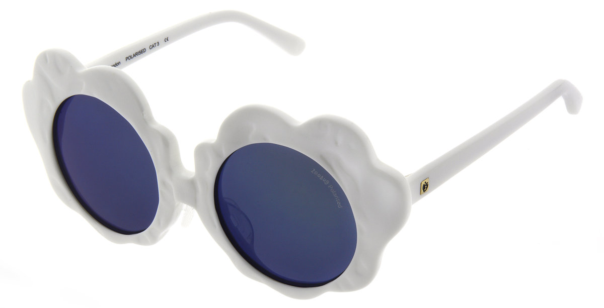 UK London Kids Polarised Sunglass ZB5011-Daisy-White  (4-9 years )