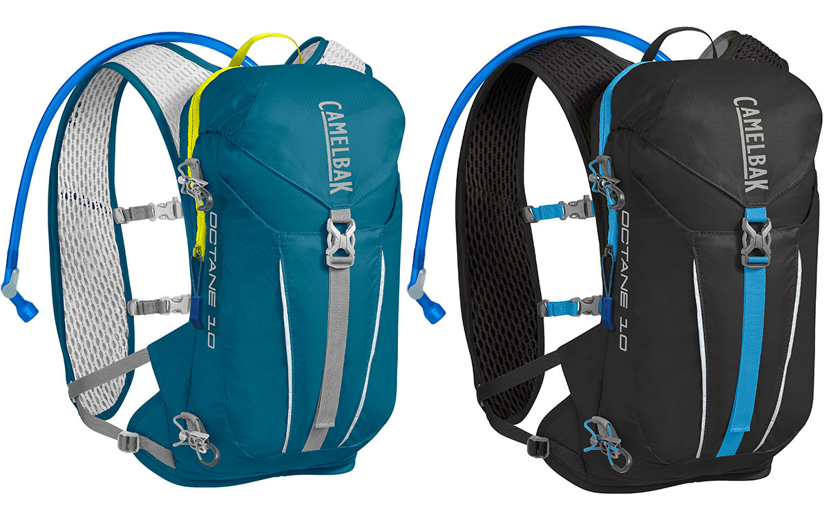 Octane 10 Running & Hiking Backpack (With 2L Crux reservoir) Black/Atomic Blue