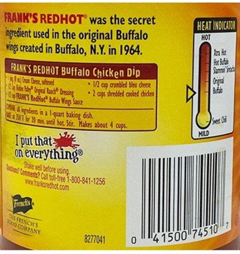 forslag spænding Bidrag Frank's | Red Hot Buffalo Wings Sauce 354ML/Bottle │ USA | HKTVmall The  Largest HK Shopping Platform