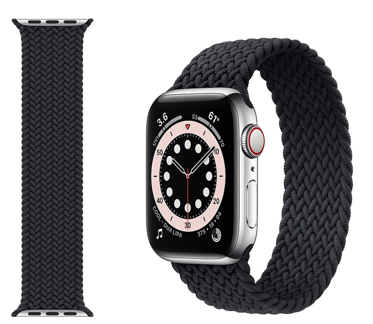 N A 彈力單圈編織錶帶適用apple Watch 1 2 3 4 5 6 黑色 顏色 黑色 Hktvmall 香港最大網購平台