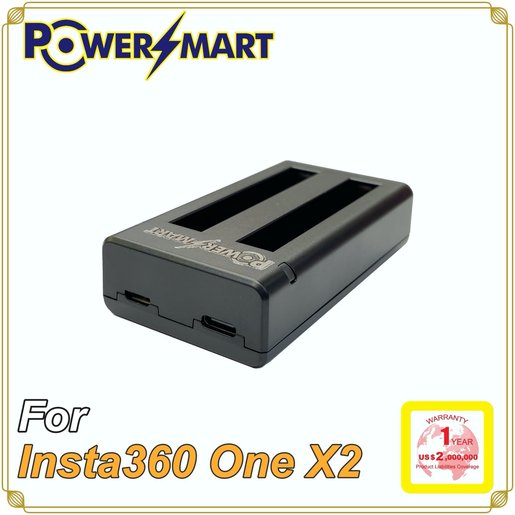 Powersmart Insta360 One X2 Is360x2b 2x代用電池 Usb兩位充電器套裝 Hktvmall 香港最大網購平台