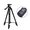 VCT-5208 Aluminum Tripod with 3-Way Head & bluetooth Remote and Clip for Camera Phone