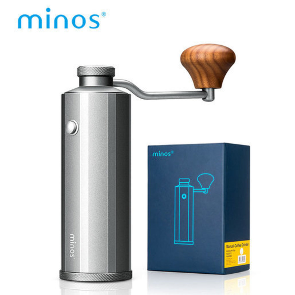 minos 香港品牌 Minos Manual Coffee Grinder Silver [Winner of Red Dot