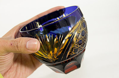 東洋佐佐木 日本清酒杯東洋佐佐木彩花切子酒杯瑠璃310ml Hg0 10bl 藍 Hktvmall 香港最大網購平台