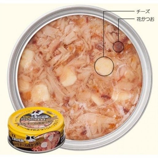 日本三洋 日本三洋食品たまの伝説吞拿魚芝士花鰹魚貓罐頭80g 黃 香港電視hktvmall 網上購物