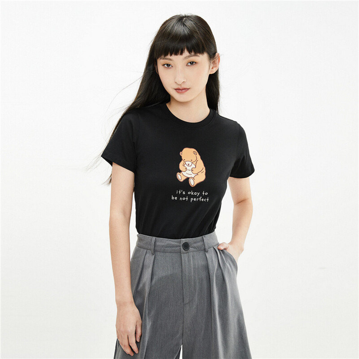 Giordano 網上獨家 女裝小動物印花圓領短袖t裇 顏色 黑色 尺碼 L Hktvmall 香港最大網購平台