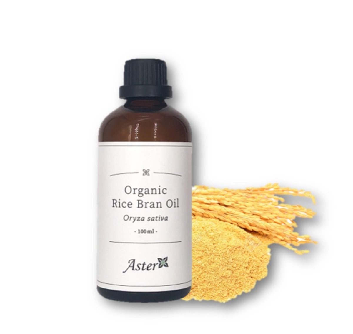 Organic Rice Bran Oil (Oryza sativa) - 100ml