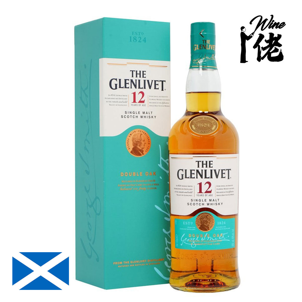 格蘭利威 - The Glenlivet 12 Year Old Double Oak Single Malt Whisky 700ml  (Taiwan Special Edition )