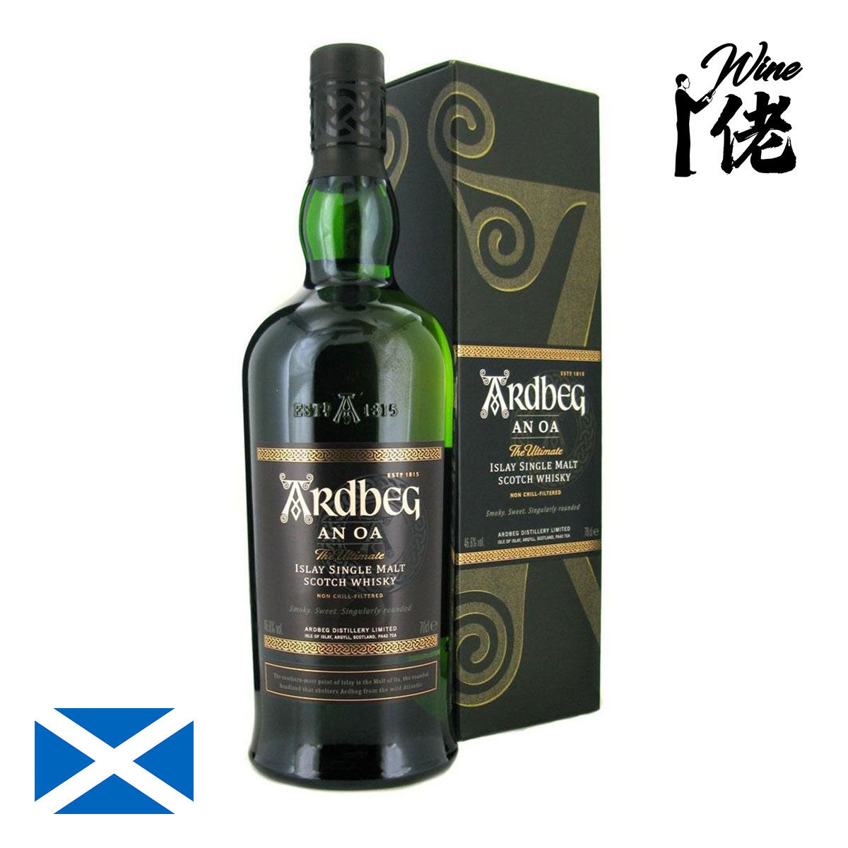 Ardbeg An Oa Single Malt Scotch Whisky 700ml, 46.8% Alc.