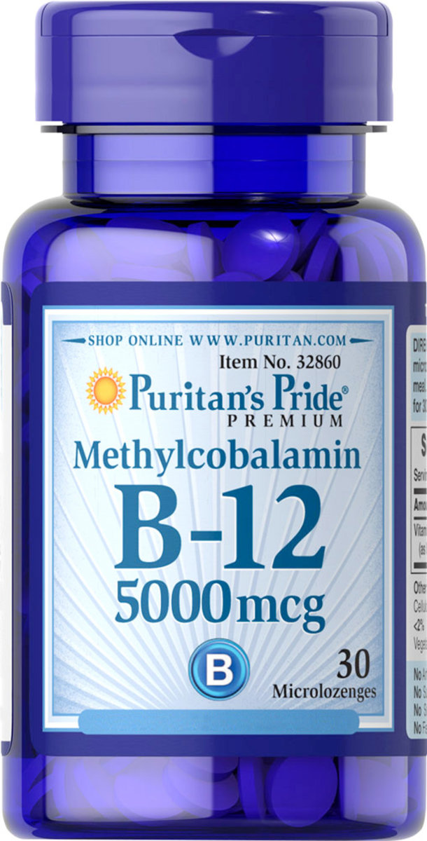 Methylcobalamin Vitamin B-12 5000 mcg 30s (Best Before: end of November 2024)