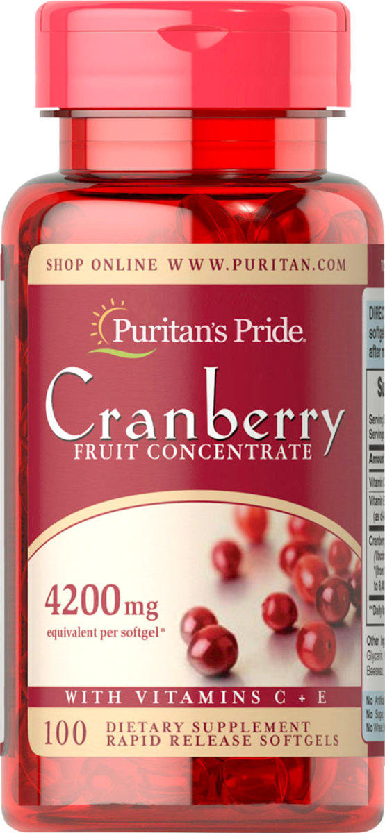 Cranberry Fruit Concentrate 4200 mg with Vitamins C + E 100s (Best Before: end of January 2025)