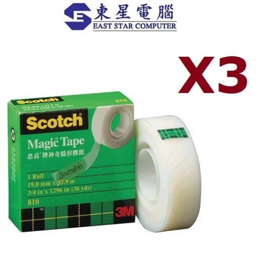 3M TAPE MAGIC 810 3/4x36yd