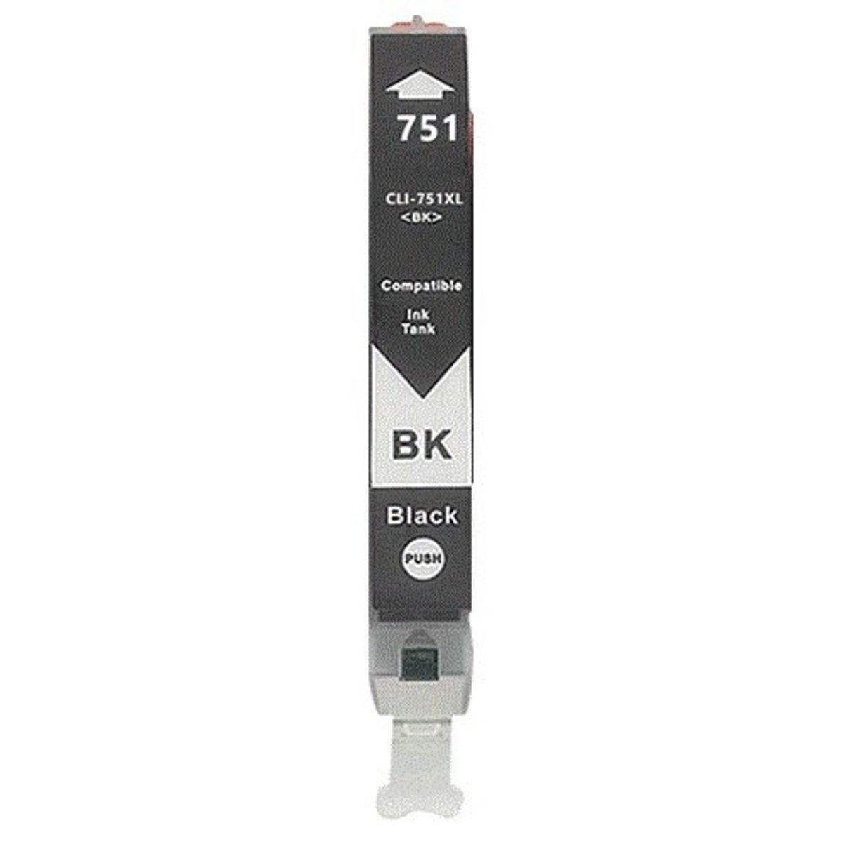 CLI-751XL 黑色 高用量 代用墨盒 (代用CLI751XL BK)