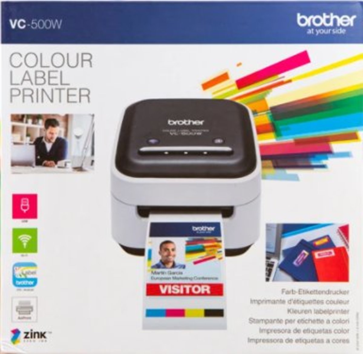 BROTHER Brother VC500W 彩色標籤機 Zink 彩色無線打印標籤機 Color Label Printer (VC