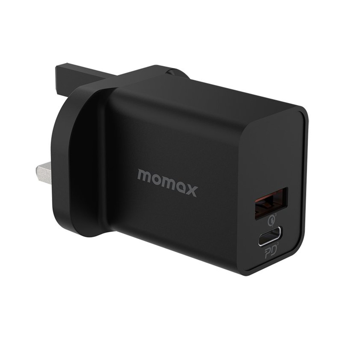 Momax One Plug 30w Pd 雙輸出快速充電器 適用於iphone 13 系列 Ipad Mini 支援pps快充黑色um18ukd 香港行貨 充電器 手機及配件 電子產品 友和