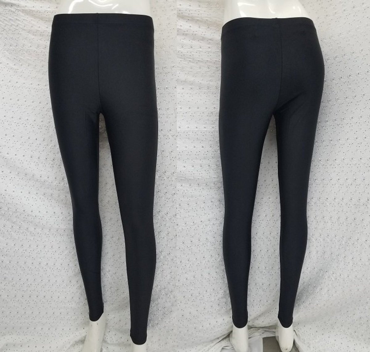 black skinny stretch pants