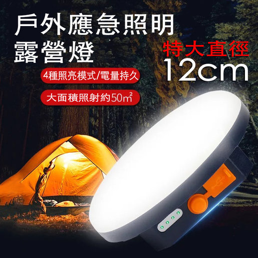 潮日買手 特大 露營燈戶外led應急燈yn F03營地馬燈usb充電器充電寶尿袋手提帳篷燈新款防水照明野營燈車中泊 白光