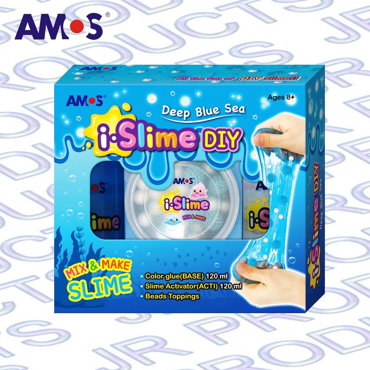 韓國 AMOS 鬼口水DIY套裝, 海洋系列 #IS120P2-S《香港行貨》