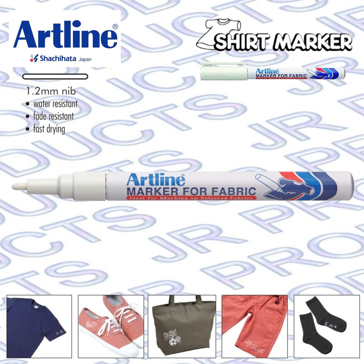 Artline White Marker for Fabric