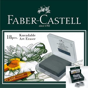 Faber-Castell 127220 Kneaded Eraser With Case Grey Fast Ship for sale  online