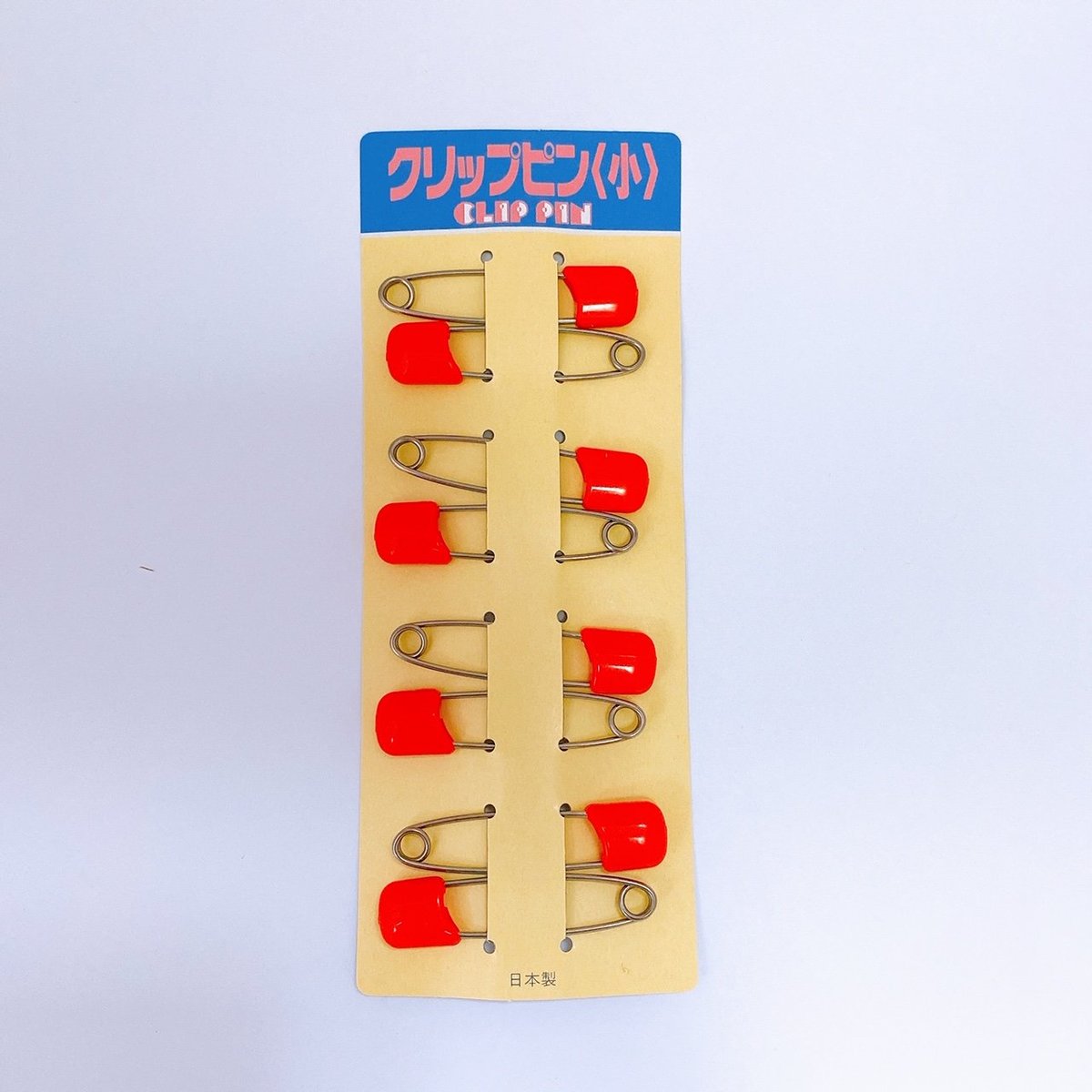 Pocket | [日本製] 安全扣針 (細) (8pc) 45mm - 紅色 | HKTVmall 香港最大網購平台
