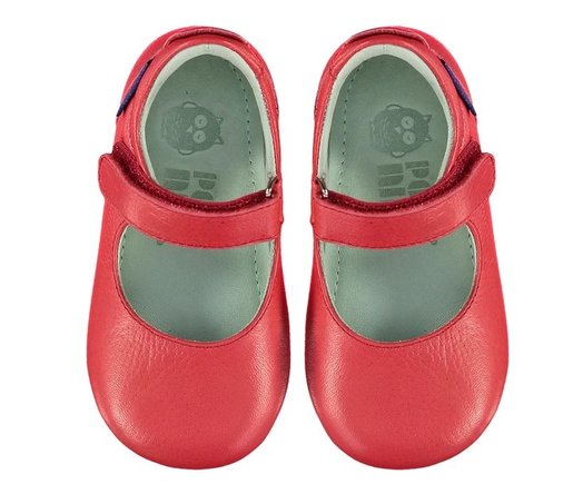 red mary janes baby