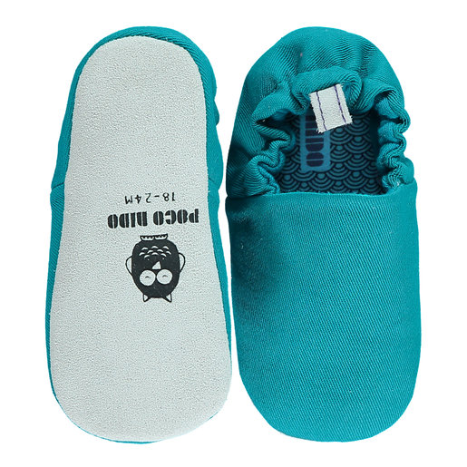teal baby shoes