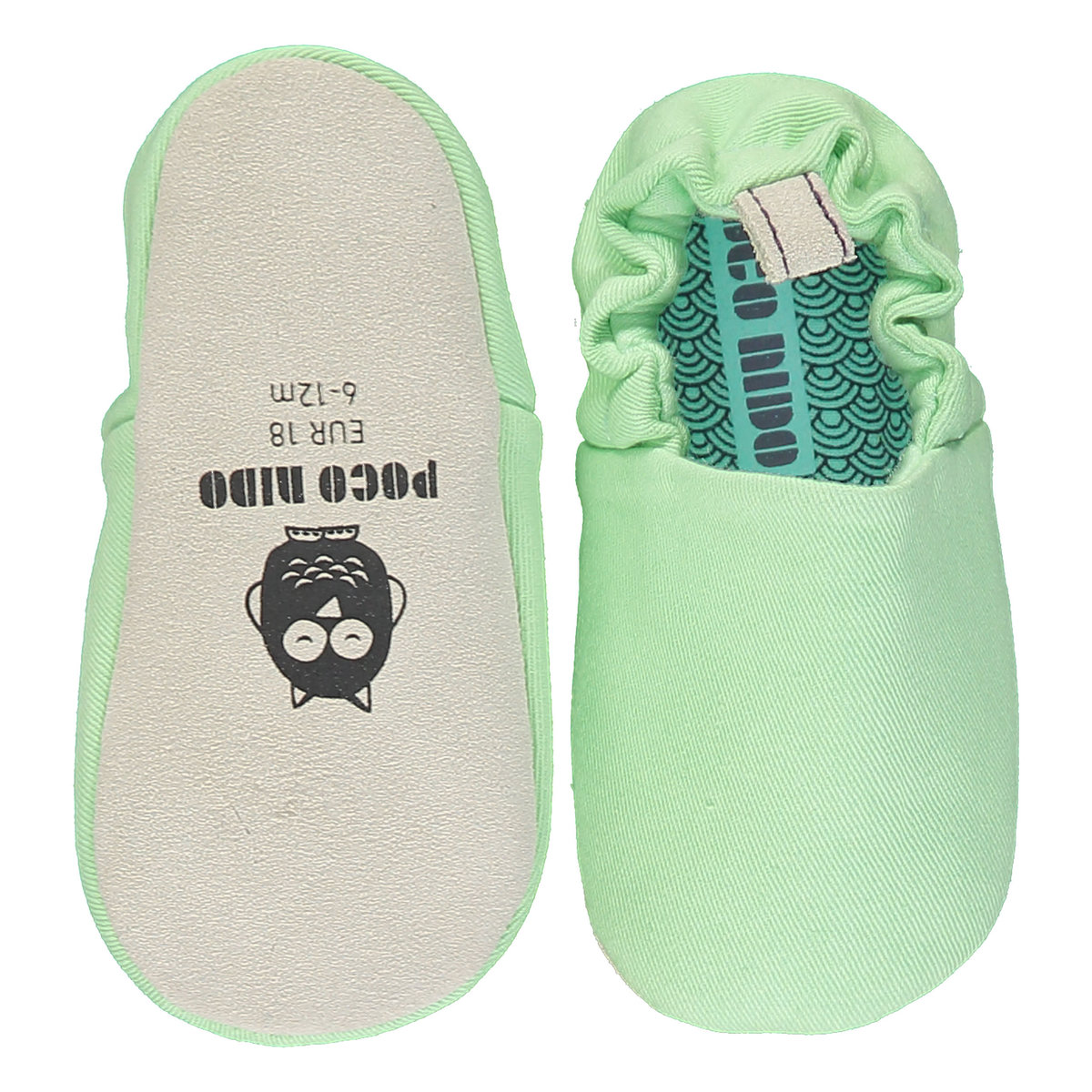 Poco Nido (英國) 嬰兒 BB鞋 學行/學步鞋仔 - 淨色 開心果 (綠色) 3-6m