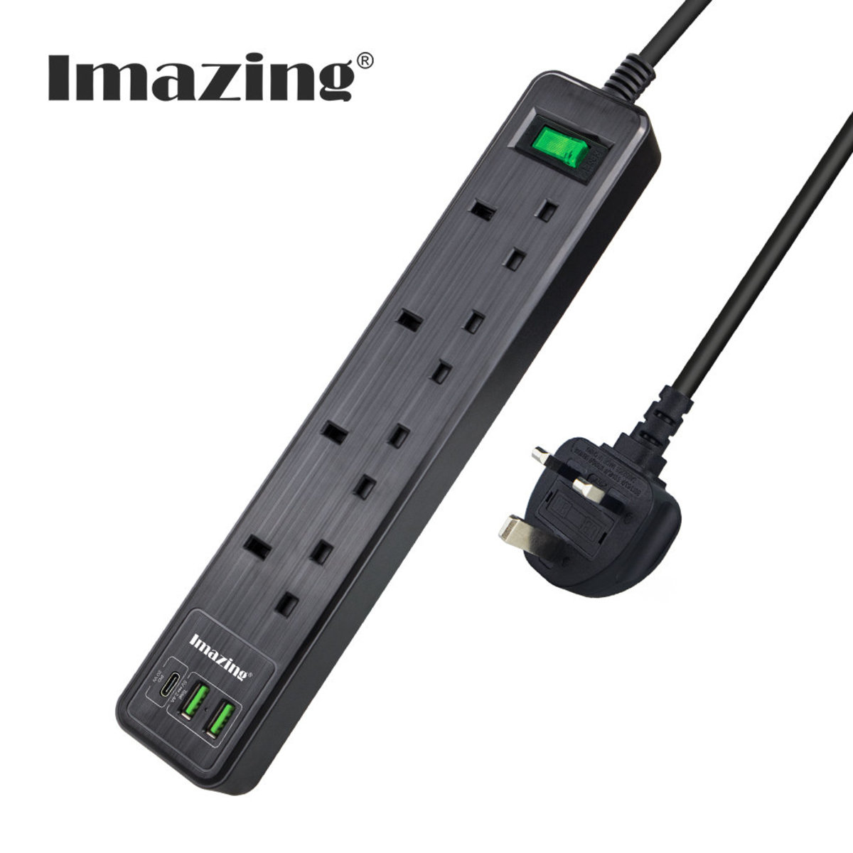 iMazing | 2U4K 4 插位/2USB 拖板(黑色) | HKTVmall 香港最大網購平台