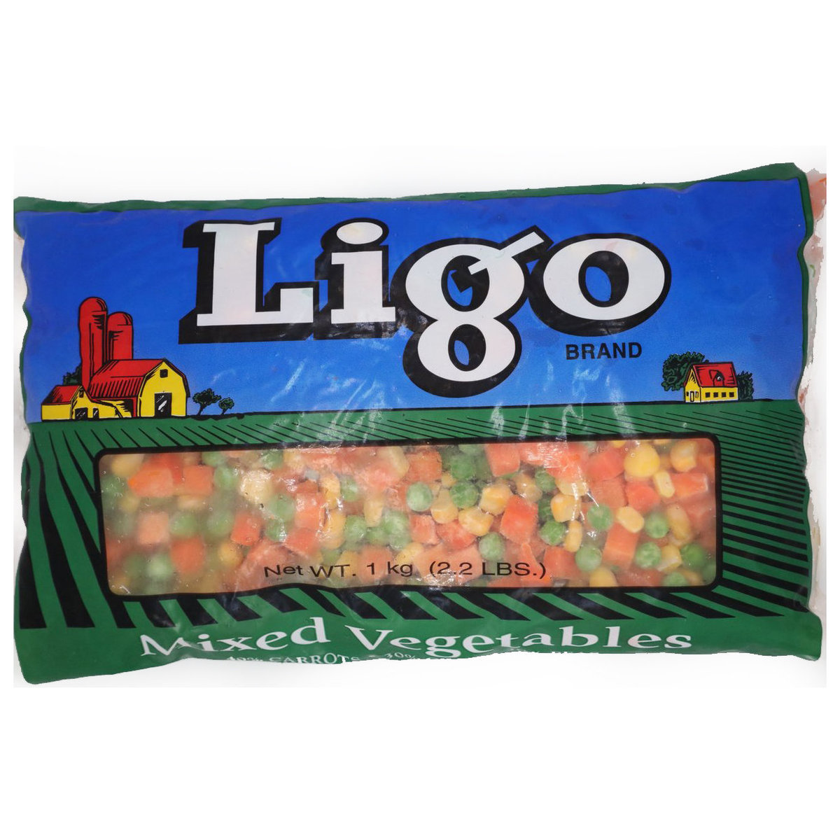 急凍雜菜粒 (1kg) (急凍 - 零下18度) 