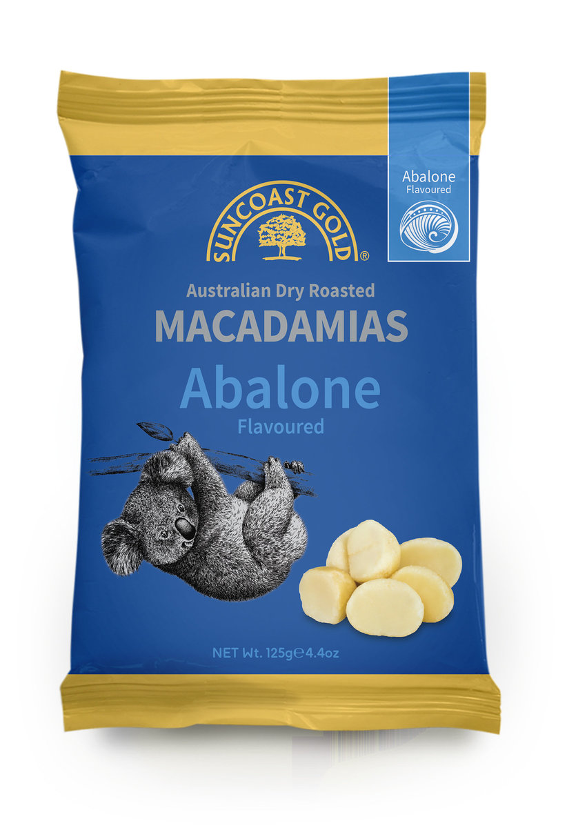 Suncoast Gold Macadamias Nut Foil Bag Abalone Flavoured