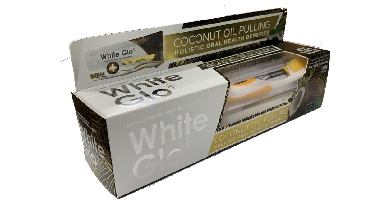 white glo coconut oil pulling