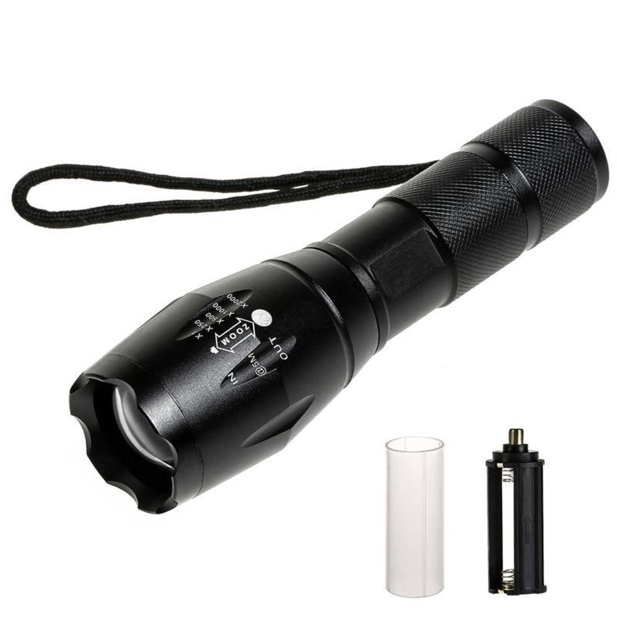 XML-T6 LED 伸縮變焦 5檔  T6 T8 L2 26650 手電筒