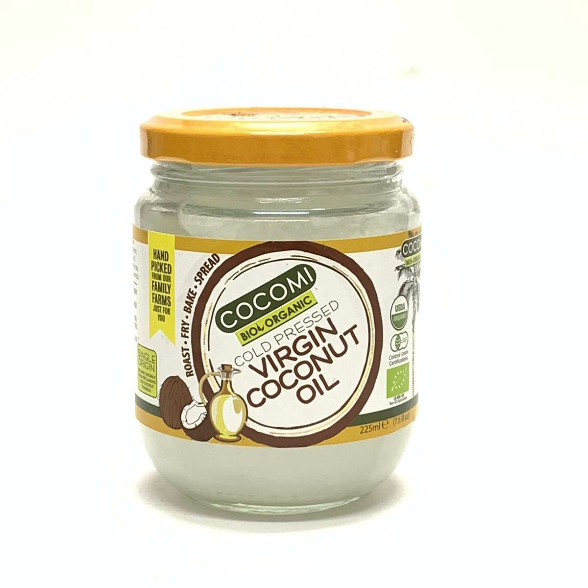 Organic Virgin Coconut Oil–Cold Pressed 225ml x 1pc - Best Before 14 February 2026 - CCM011