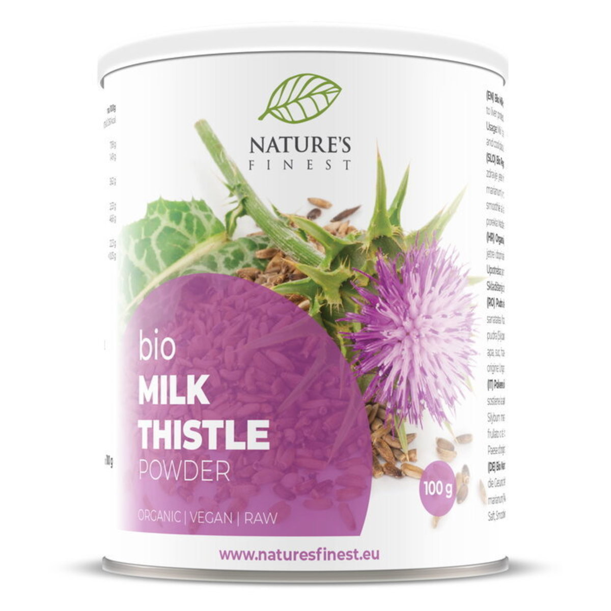 Organic Milk Thistle Powder 100g x 1 pc–Best Before 27 Dec 2024-Both packaging(Random shipment)