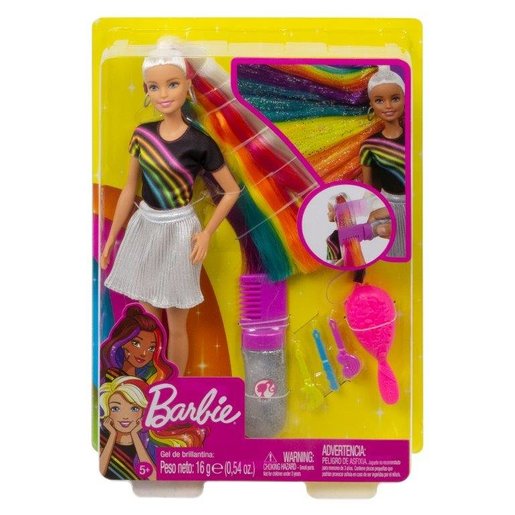 rainbow doll hair