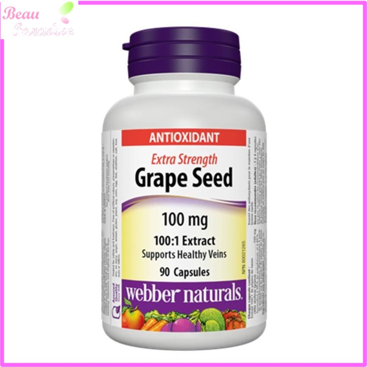 Extra Strength Grape Seed Extract (100 mg) 90 capsules [Parallel Goods]