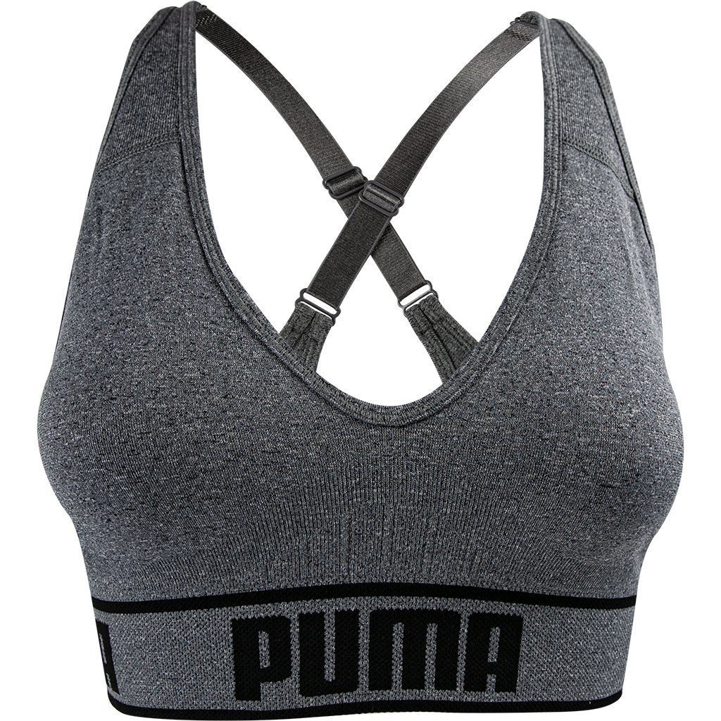 puma 2 pack seamless sports bra size chart