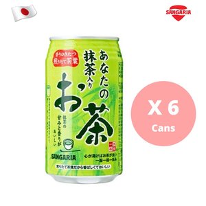 SANGARIA 日本 抹茶綠茶 無糖綠茶 百分百日本茶葉使用 340g x 6 罐裝 (番號 050) (新舊包裝隨機發貨)